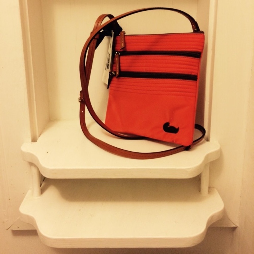 Dooney and Bourke Triple-Zip Cross-Body Handbag